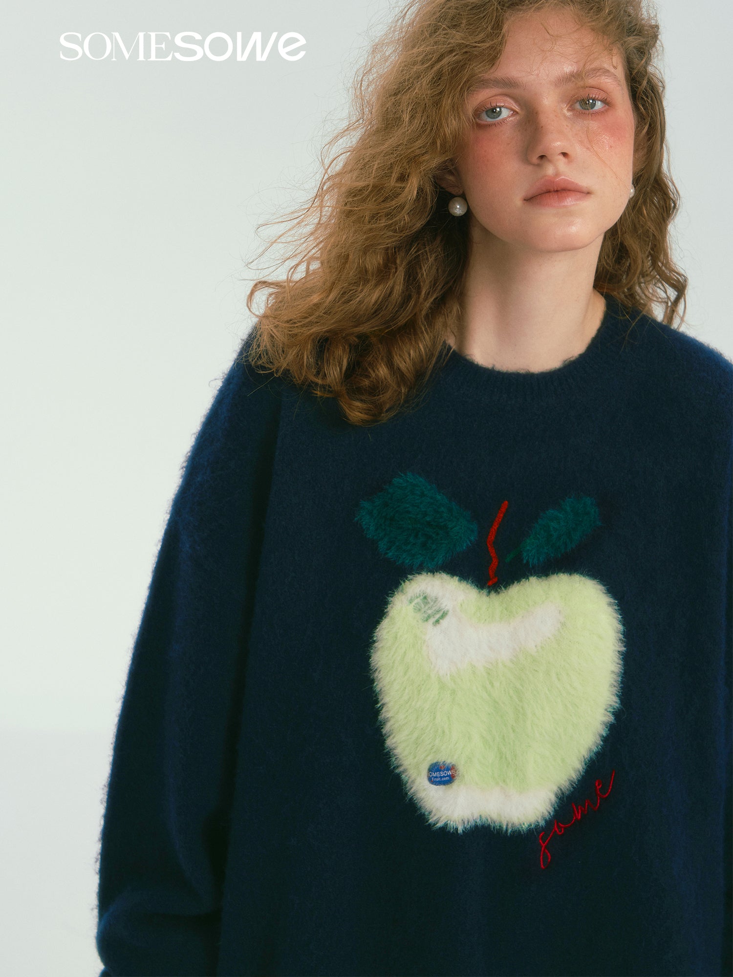 SOMESOWE S2407277 Fun Apple cloud sweater