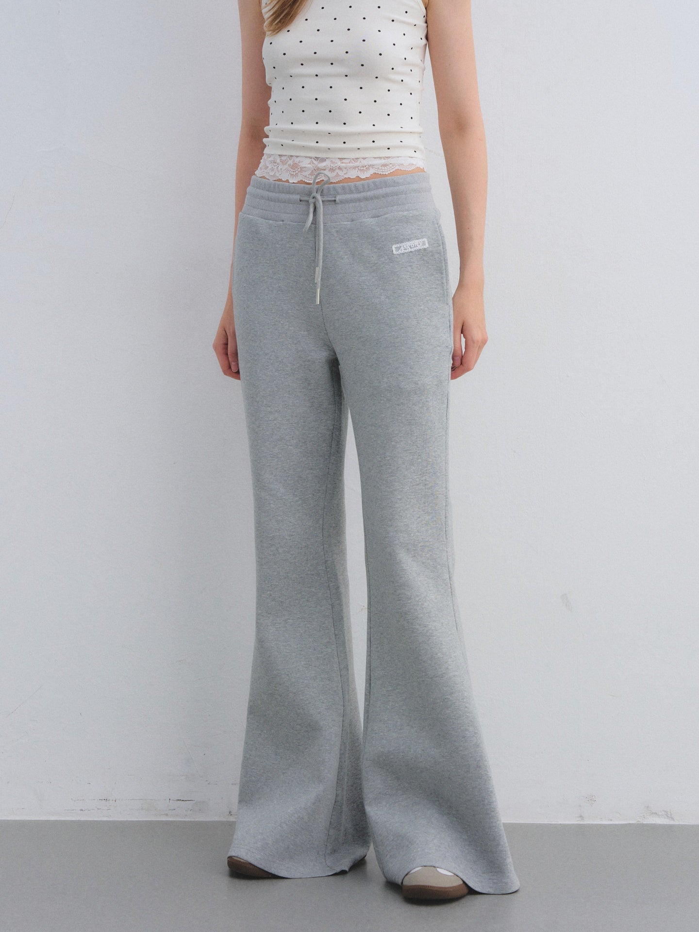 AsGony ASG25665&amp;ASG25667 Big collar hooded zipper sweatshirt jacket + sweatpants set