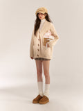 AsGony ASG24529 Hoodie Cardigan(2color)