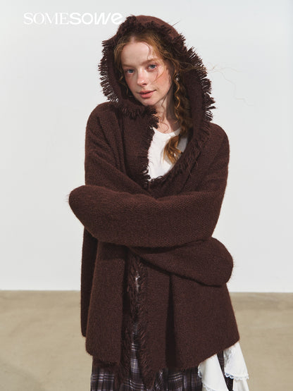 SOMESOWE S2508247 Lazy and Chic Pullover Sweater with Hood
