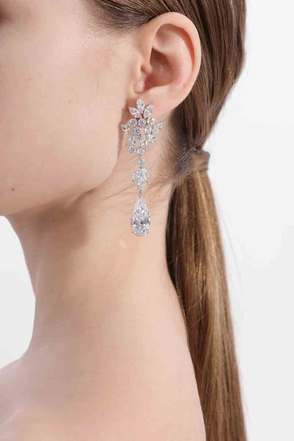 Wardrobes by chen Gorgeous inlaid zircon earrings