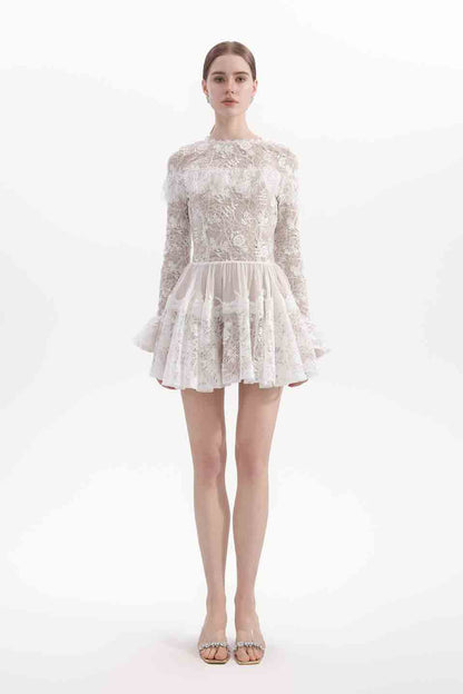 Wardrobes by chen Sequined lace dress