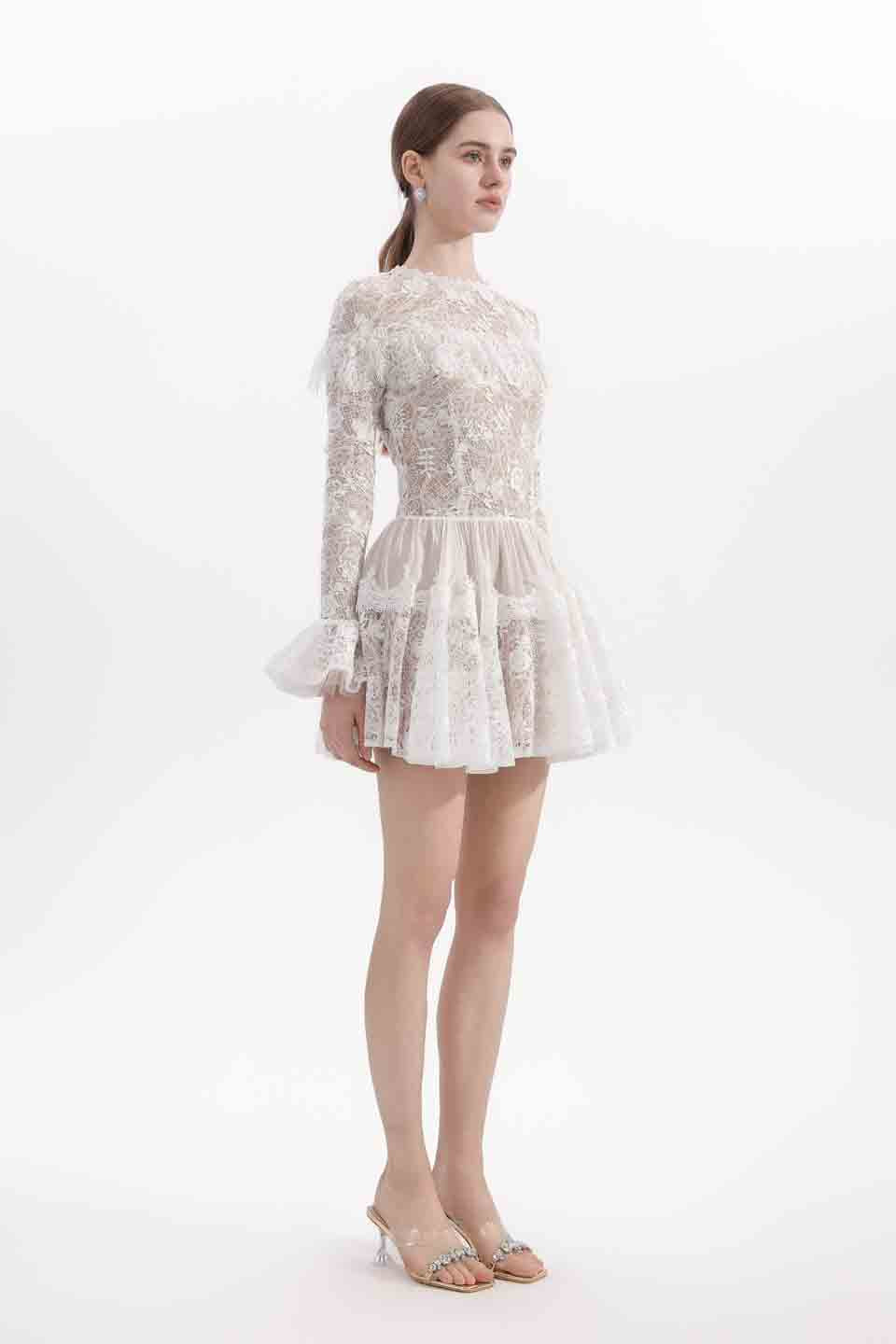 Wardrobes by chen Sequined lace dress