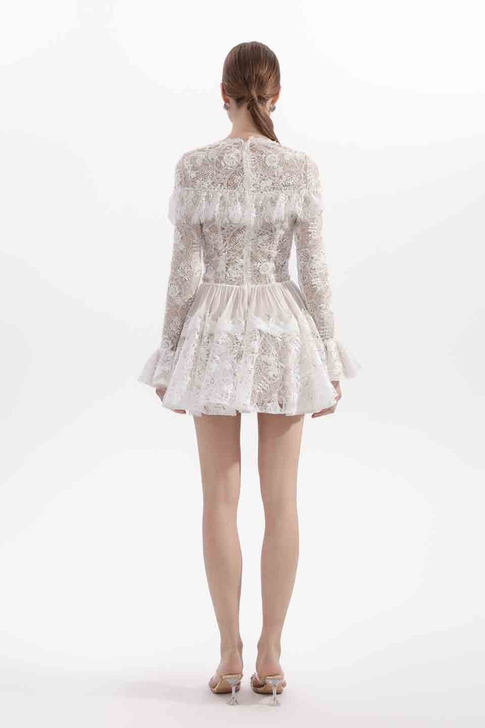 Wardrobes by chen Sequined lace dress