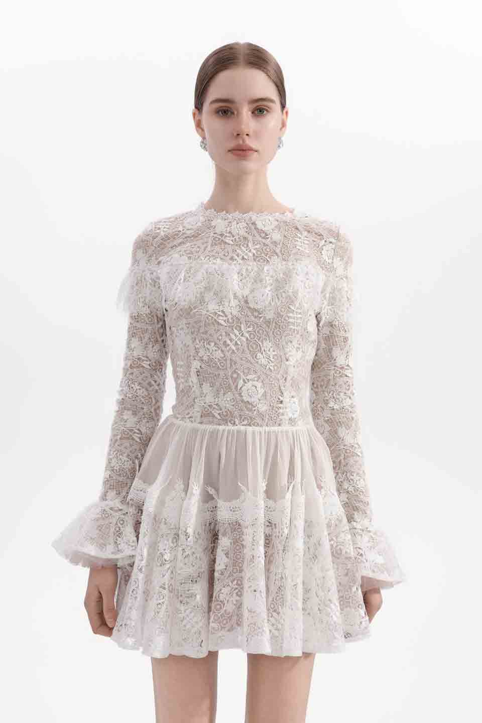 Wardrobes by chen Sequined lace dress