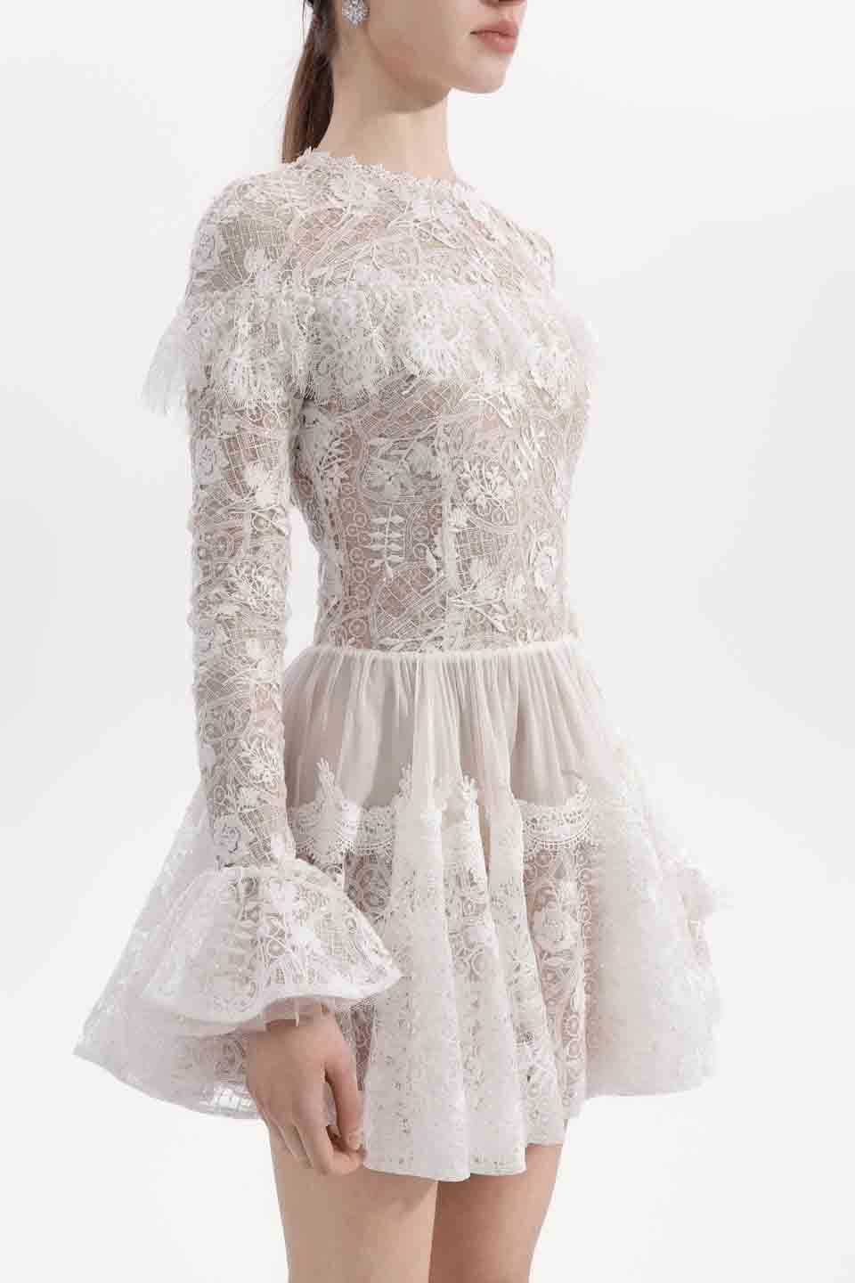 Wardrobes by chen Sequined lace dress