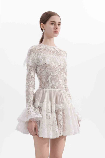 Wardrobes by chen Sequined lace dress