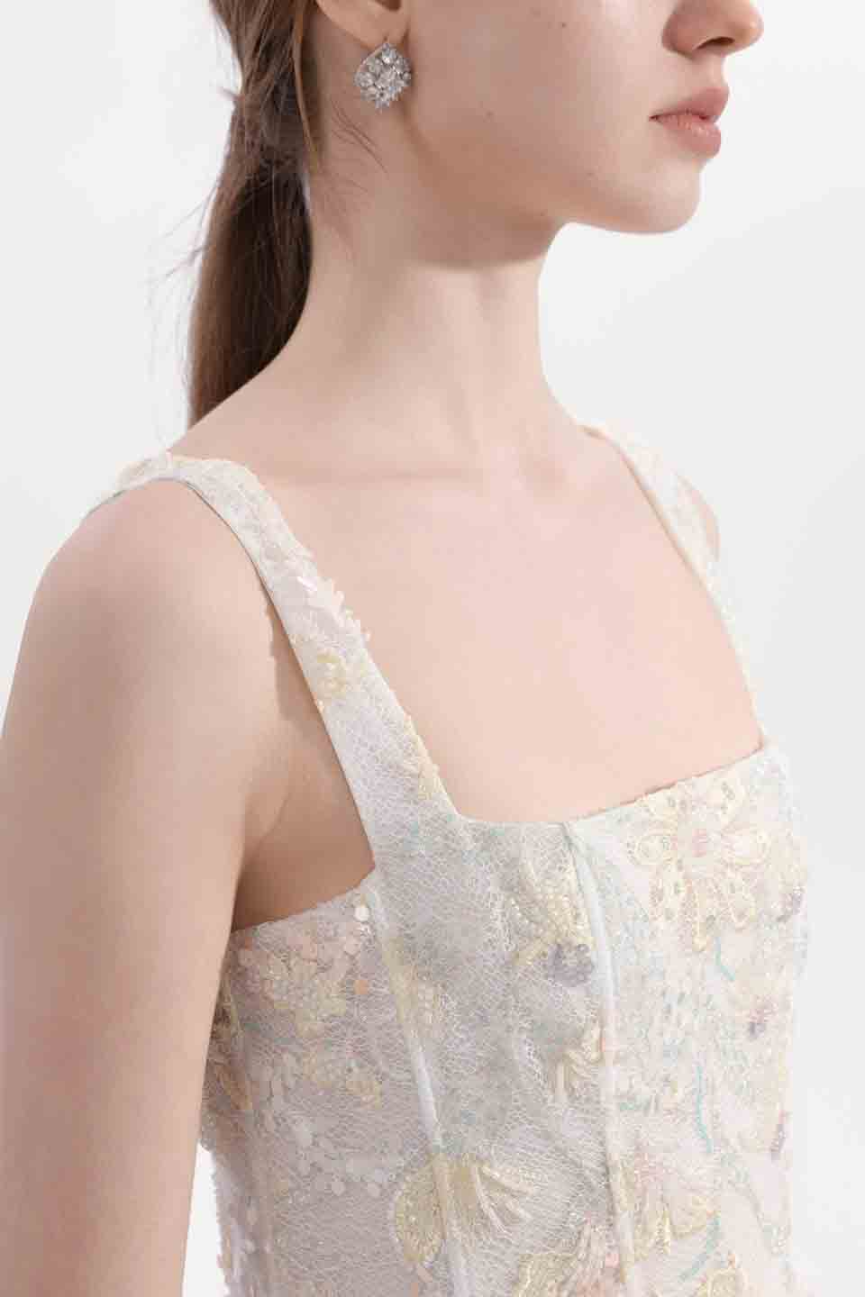 Wardrobes by chen Pearl embroidered crystal princess dress