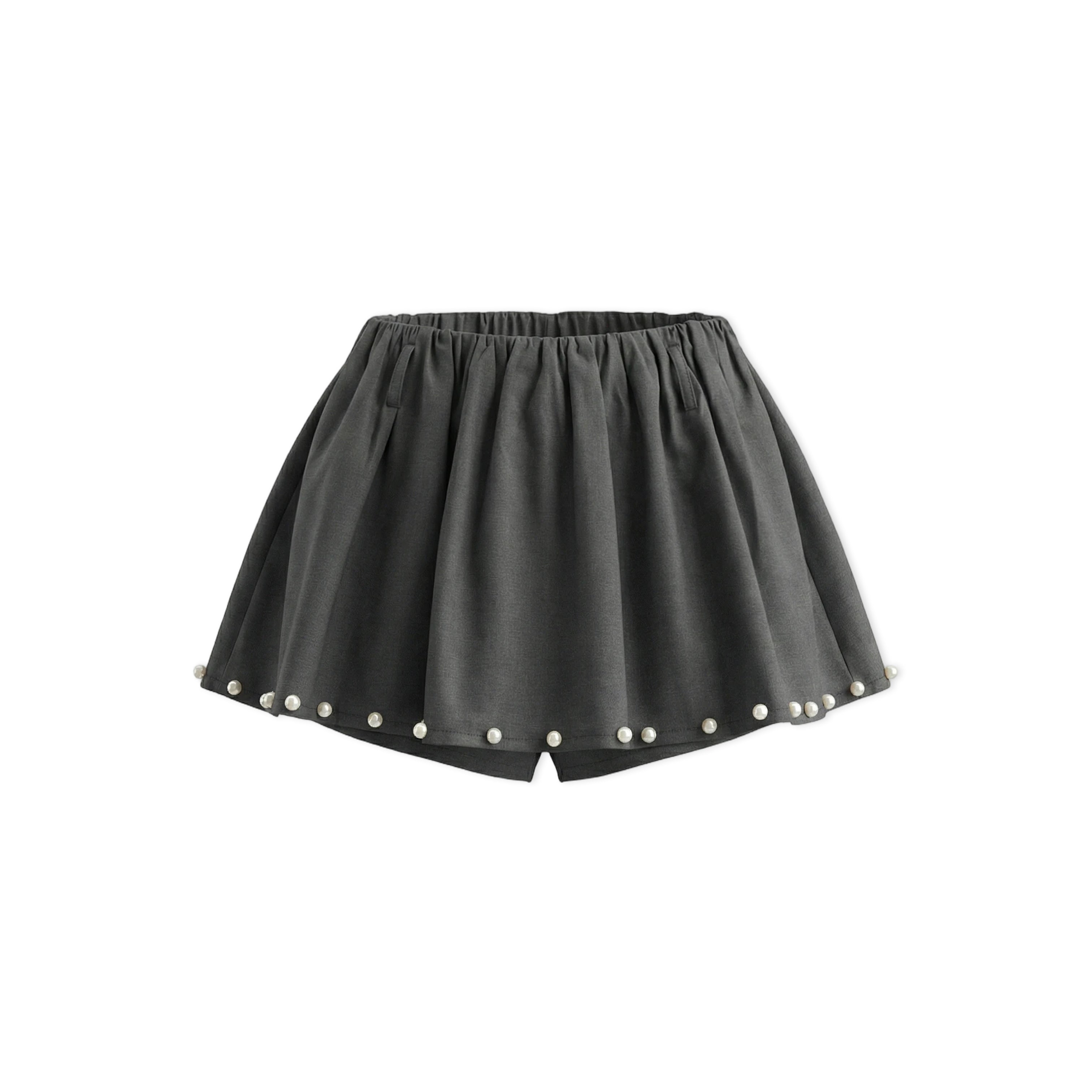 16DEWS 16D26045&amp;16D26046 Stripe contrasting fake two V-neck slim fit top + skirt set