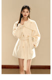 OShea 4D01D1036 Lapel Midi Coat-white