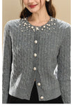 OShea 4C01M935 Grey Knit Cardigan