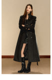 OShea 4D01Q777 Black Wrapped Maxi Coat