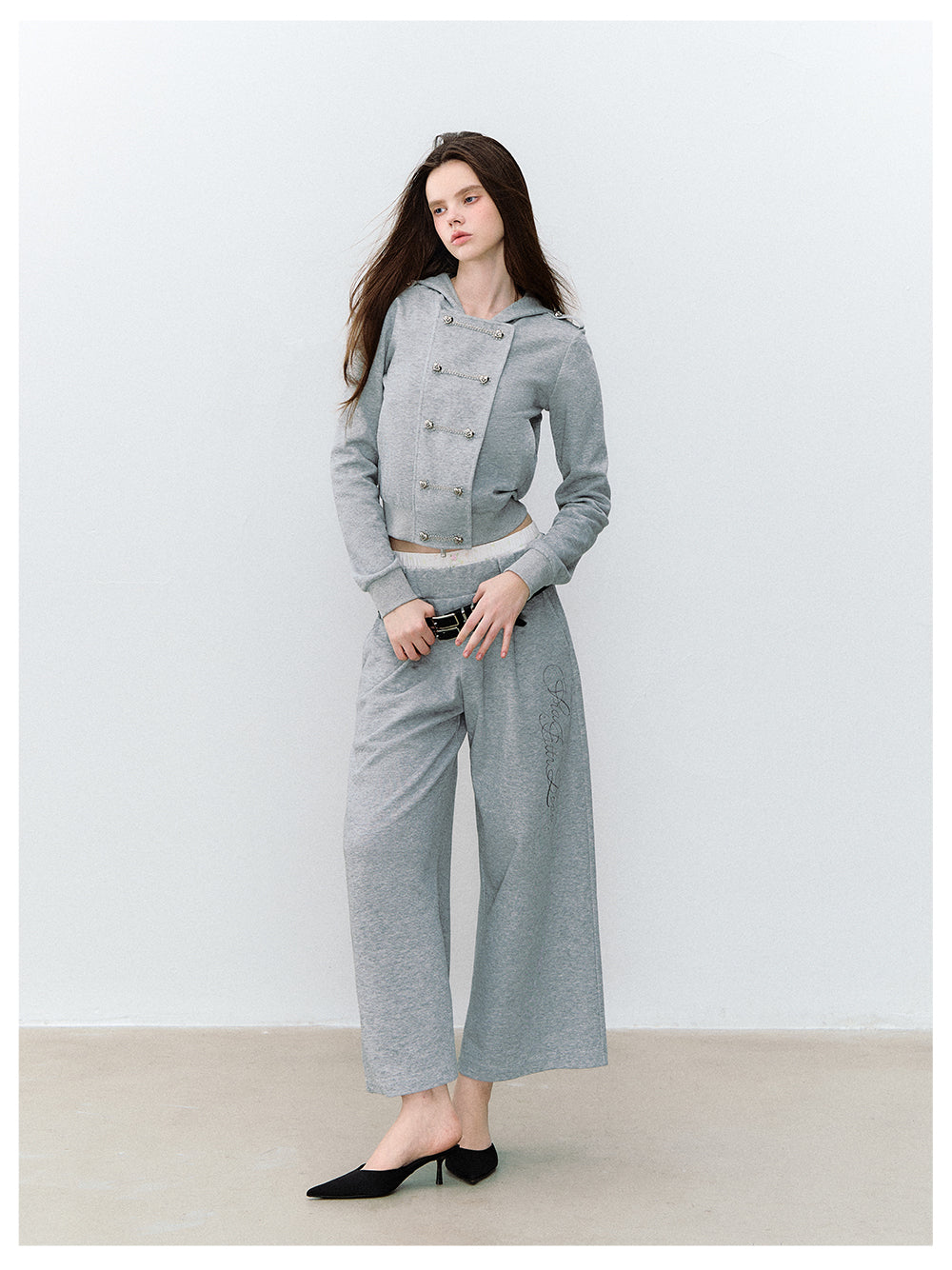 VIA PITTI VIACC6164 + VIACP6218 + VIACP6210 Double-Row Heart Button 3-Piece Set