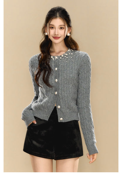 OShea 4C01M935 Grey Knit Cardigan