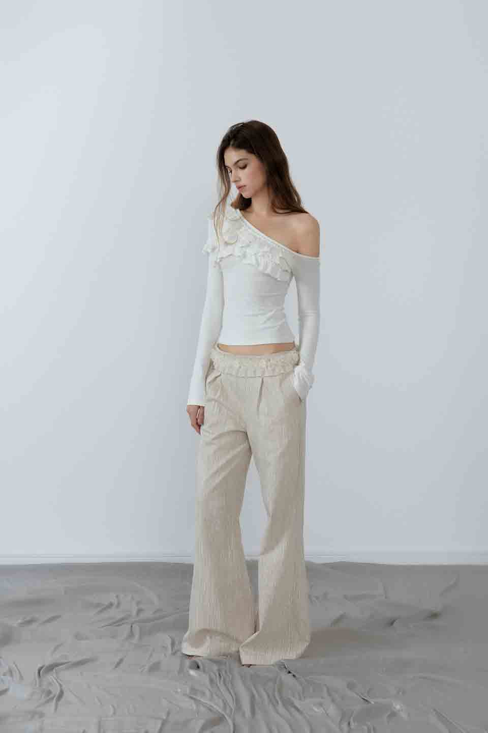 NONCESTNON N203 Lace flower pants