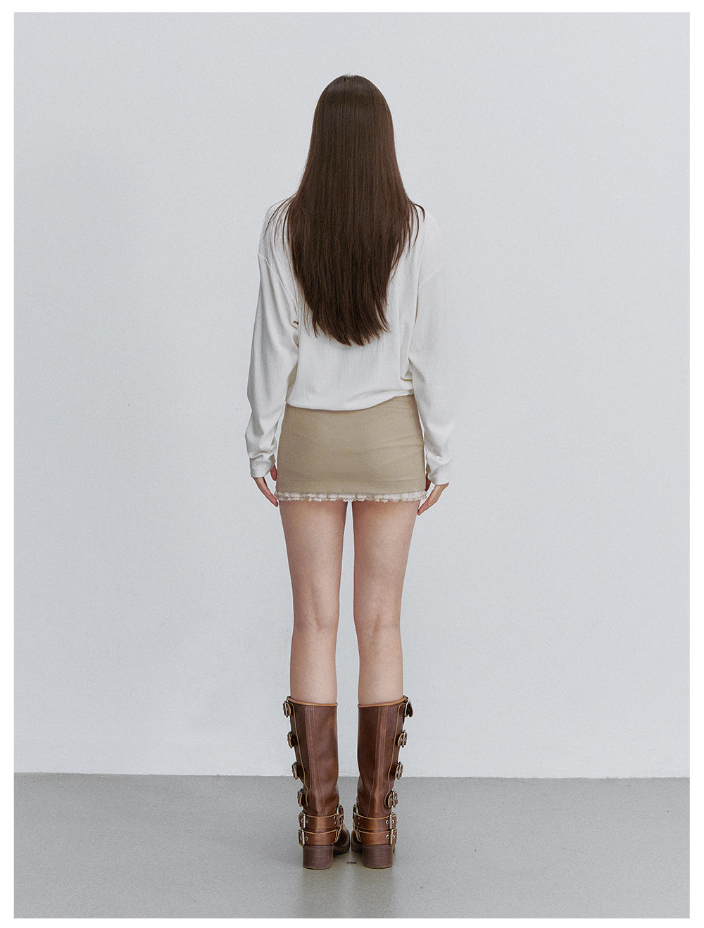 VIA PITTI VIACTP6206 Faux-Layer Cross-Strap Top