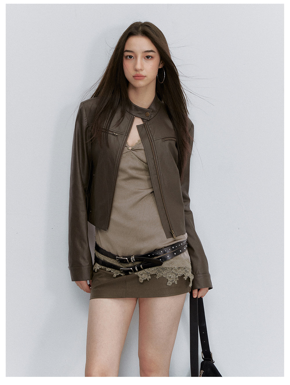 VIA PITTI VIACS6261 Lace-Panelled Fitted Camisole