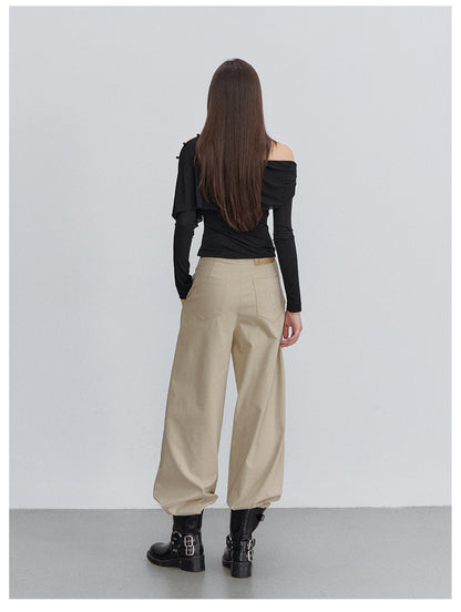 VIA PITTI VIACT6232 Asymmetric Button Capelet Top