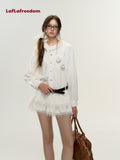 Lafreedom White Rose Shirt Dress