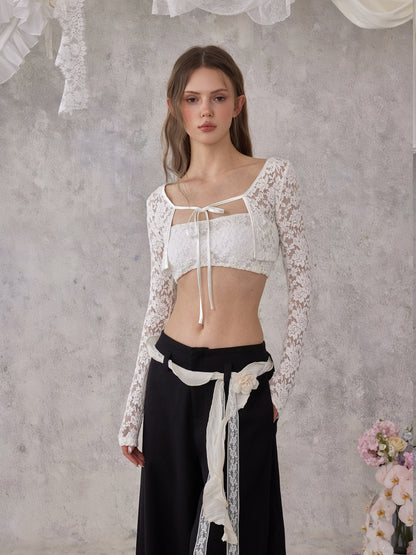 NOMEANSNO N193 Lace short cardigan