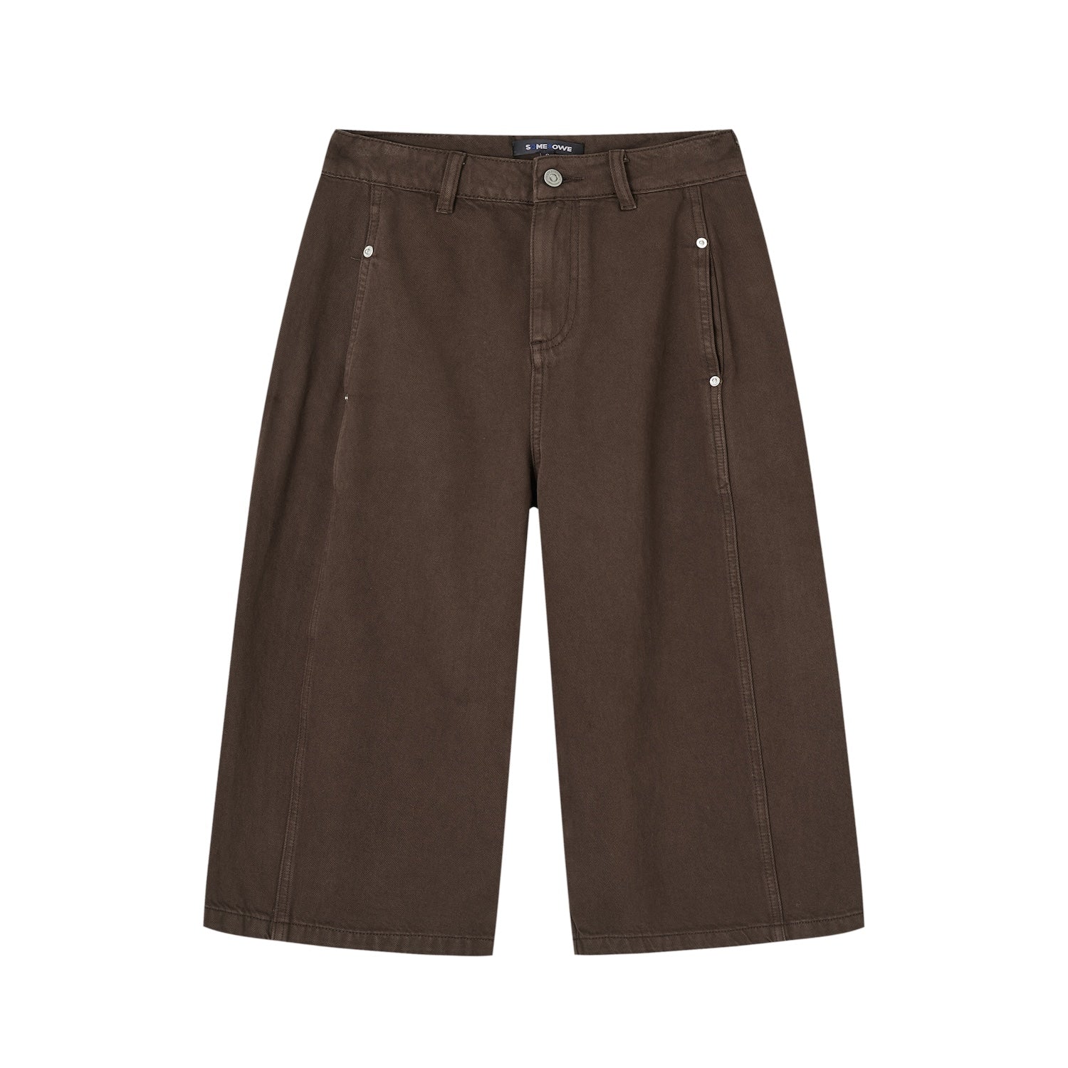 SOMESOWE S2509032 Straight leg wide leg mid length pants