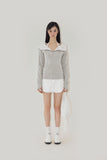 NOMEANSNO Grey Lace Hoodie