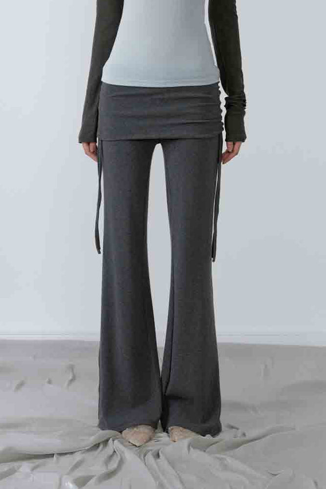 NONCESTNON N225 Micro trumpet drawstring pants