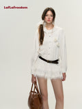 Lafreedom White Rose Shirt Dress