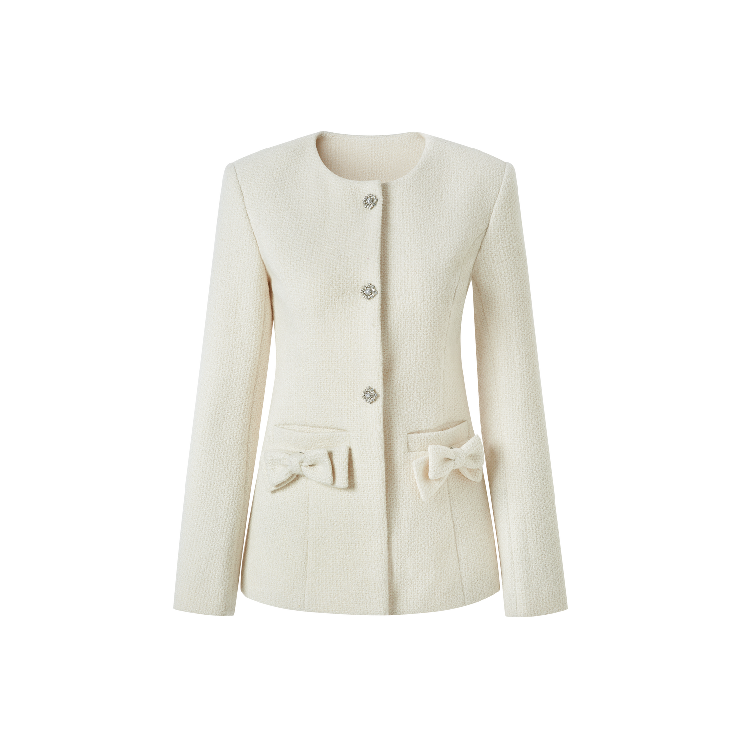 Lafreedom White Bow Twist Set(Jacket or Skirt)