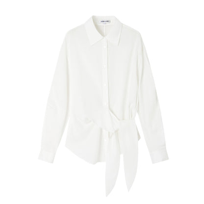 SOMESOWE S2609081 Lightweight lace up shirt