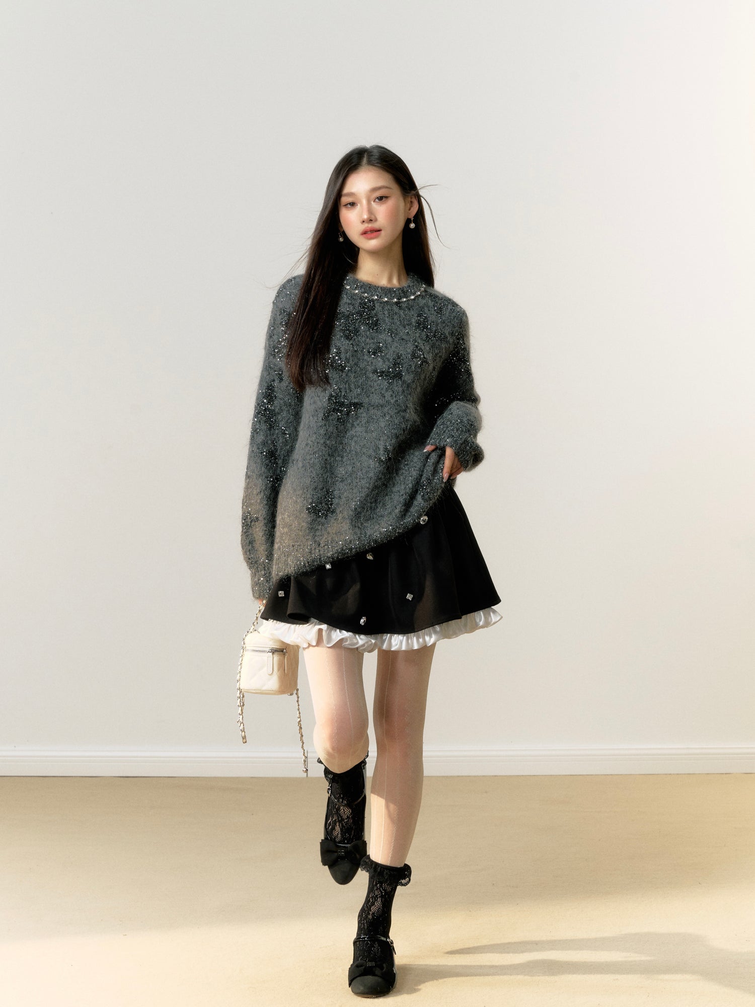 Lafreedom Mini Pearl Grey Sweater