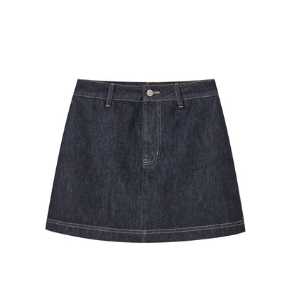SOMESOWE S2508105&amp;S2508106 Stacked loose denim vest + shorts set