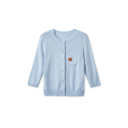 NAWS MY050325 Cloud wrapped mid sleeve knitted cardigan