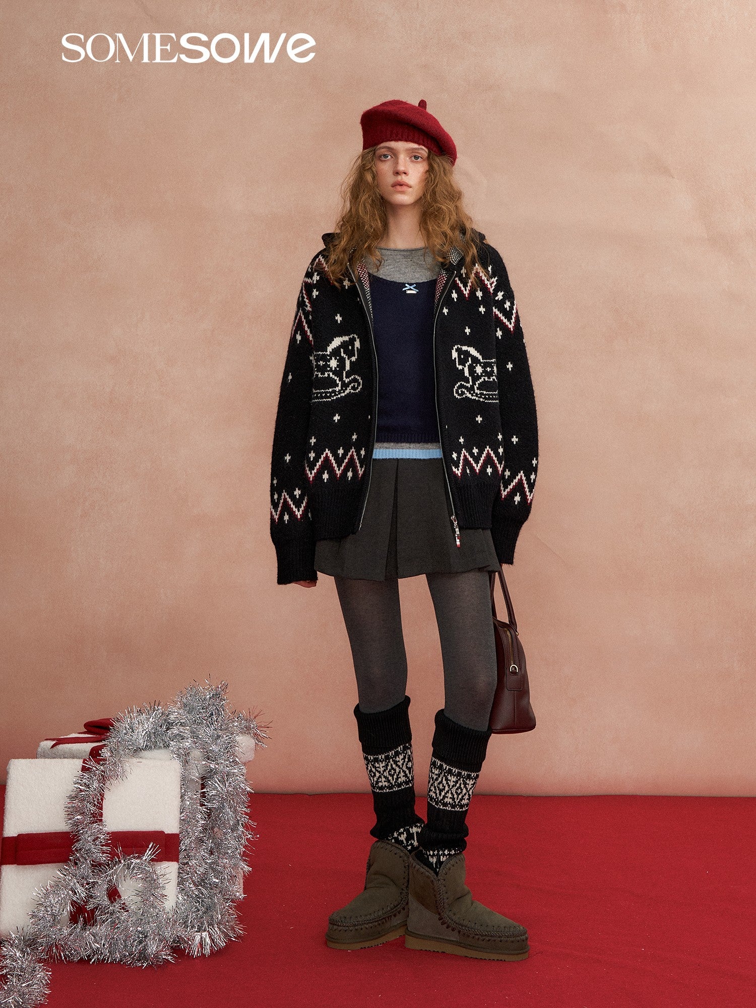 SOMESOWE S2508295 Fel Island Trojan hooded cardigan