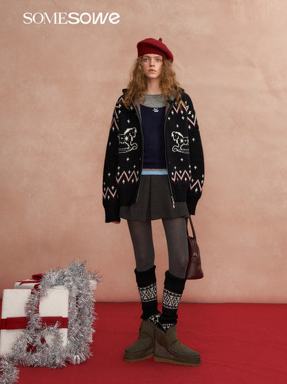 SOMESOWE S2508295 Fel Island Trojan hooded cardigan