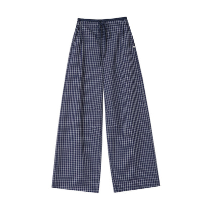 SOMESOWE S2508169 Plaid wide leg pants