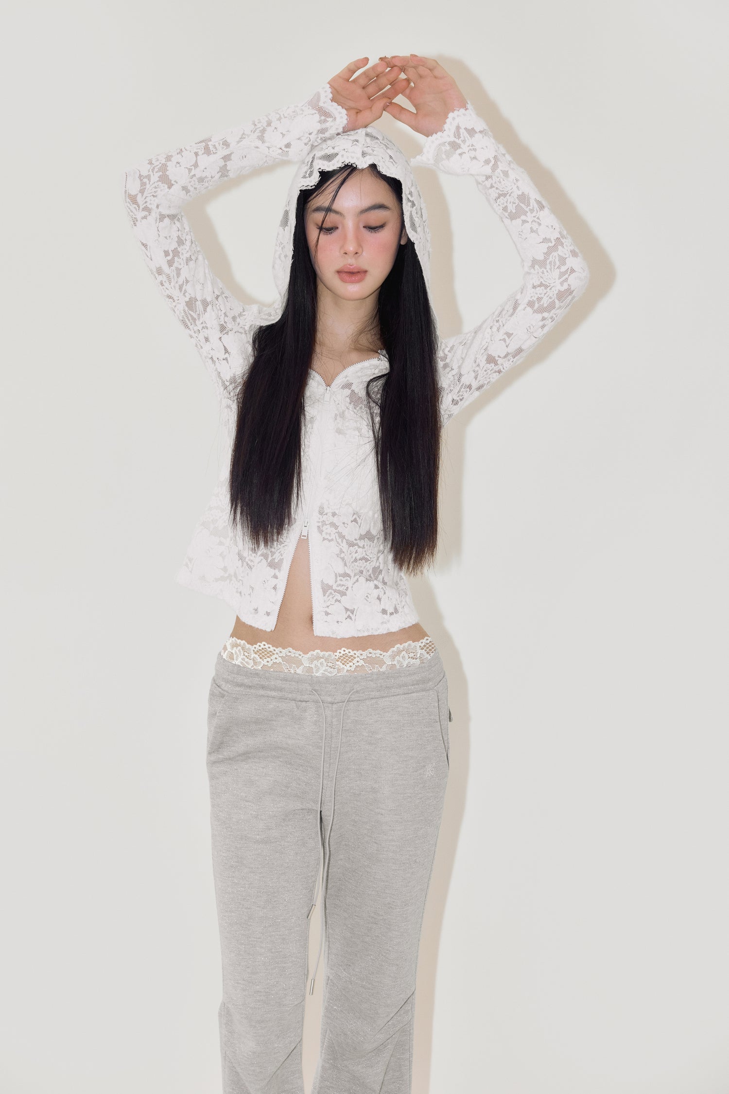 NOMEANSNO White Lace Slim Top