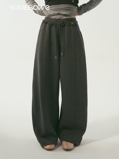 SOMESOWE S2509006 Double waisted curved sword guard pants