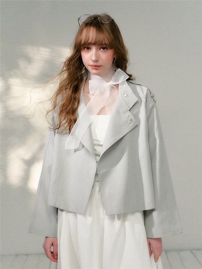 16DEWS 16D26127 Short loose windbreaker jacket