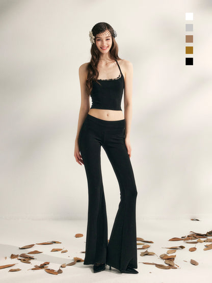 YZZI HE Beaded knit camisole + yoga pants set