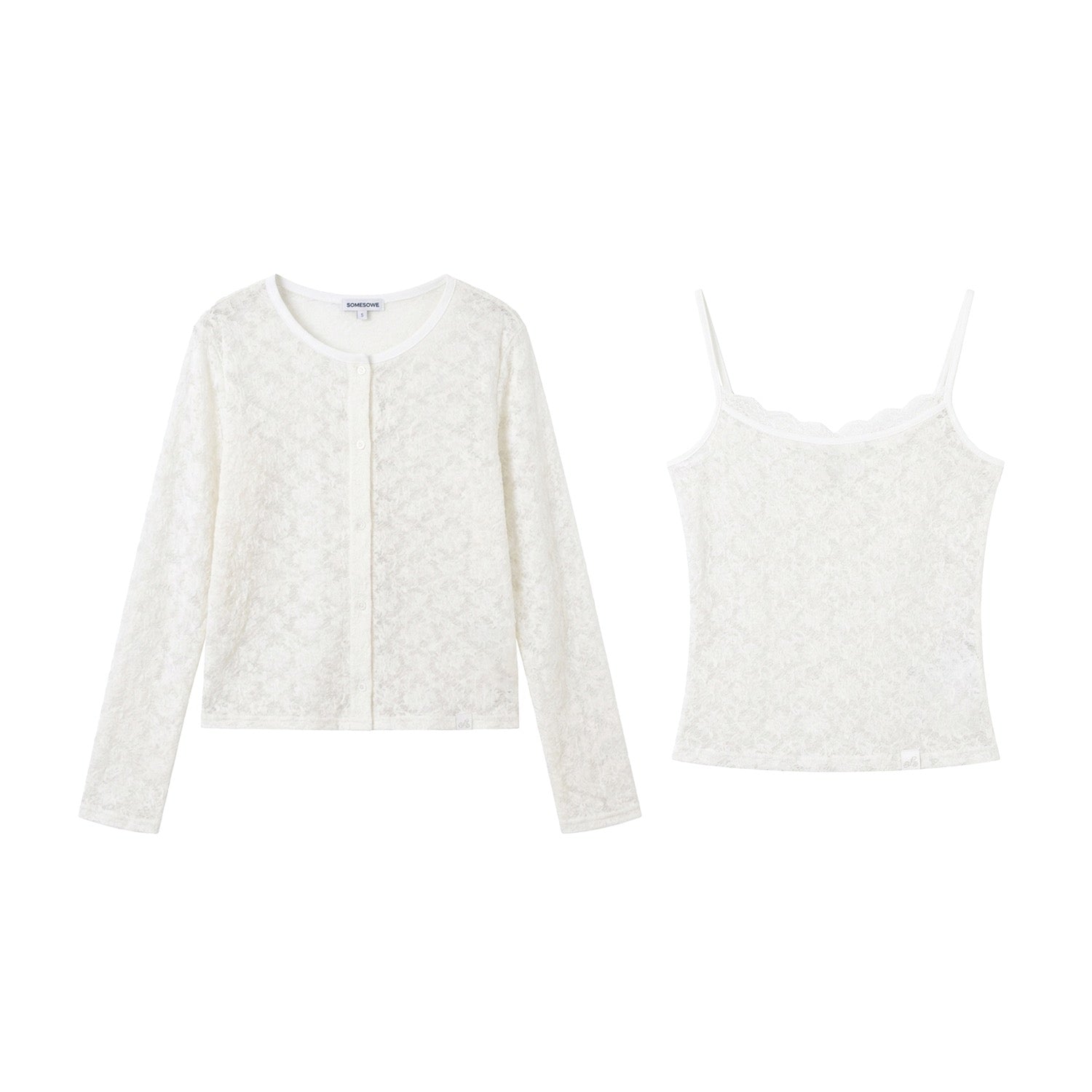SOMESOWE S2609048 Striped cardigan two-piece set