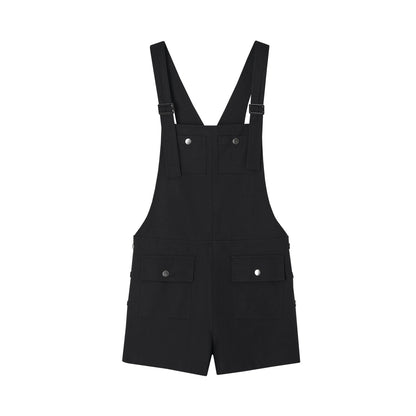 SOMESOWE S2609089 Linen workwear overall shorts