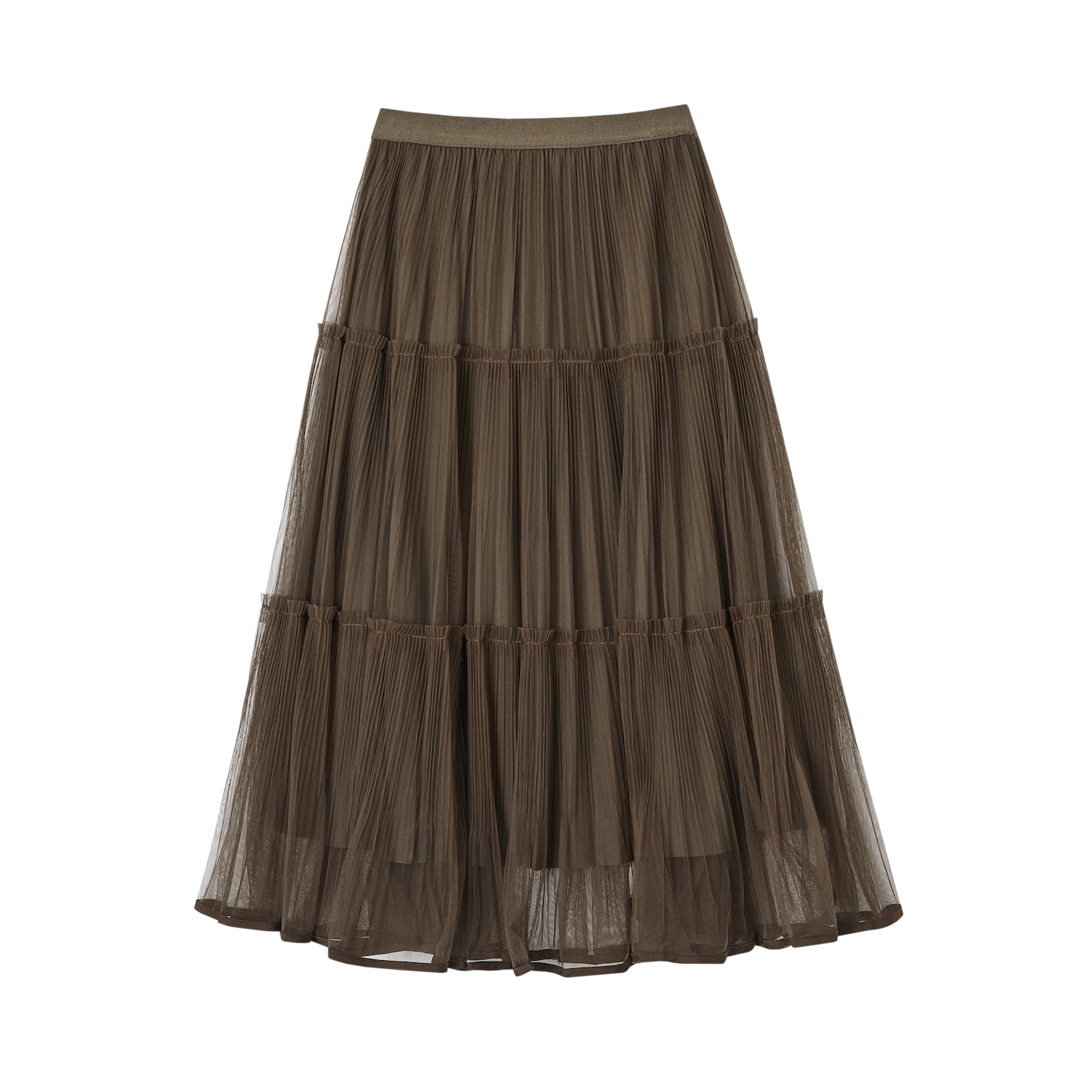 SOMESOWE S2509012 Double sided pleated yarn skirt