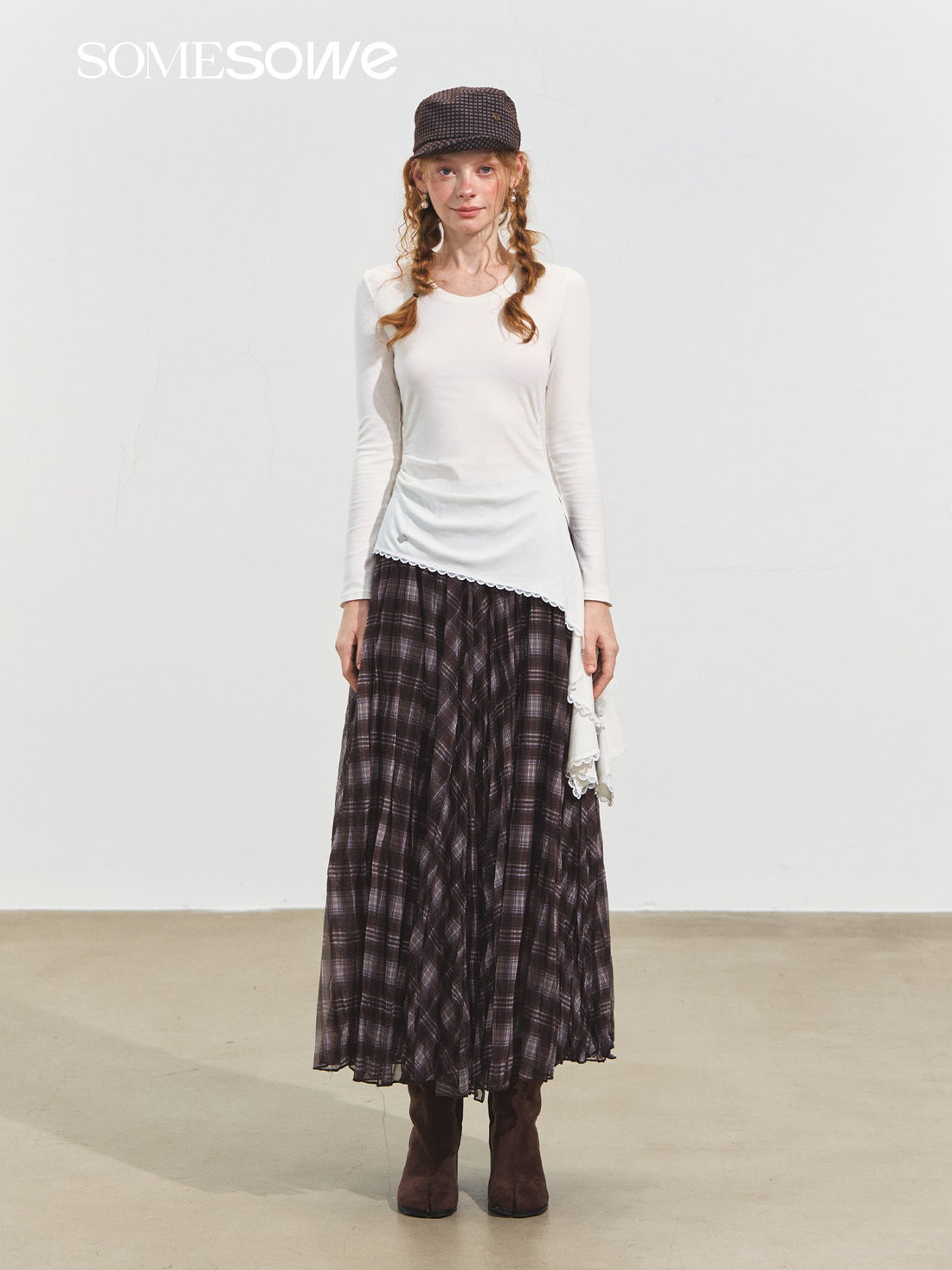 SOMESOWE S2508245 Asymmetric wrinkled top
