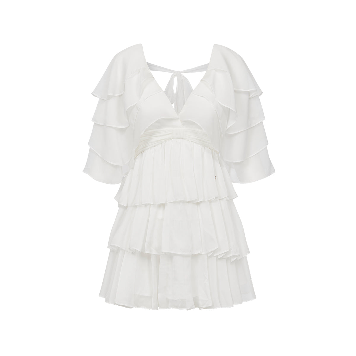 SHEERLUCK SLLYQ26403 French multi-layered chiffon dress