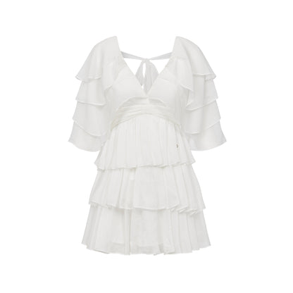 SHEERLUCK SLLYQ26403 French multi-layered chiffon dress