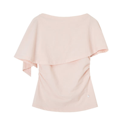 SOMESOWE S2609090 Two piece shawl waist cinched top