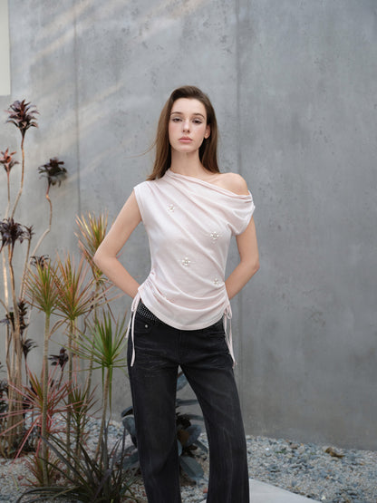 NONCESTNON N303 Pink gemstone T