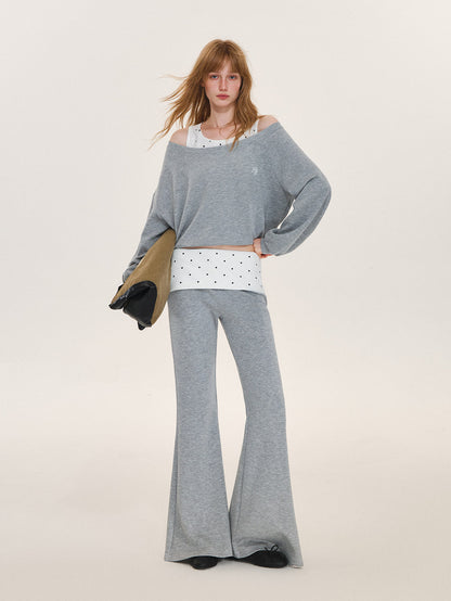 Asgony ASG26575&amp;ASG26576 Polka-Dot Casual Set