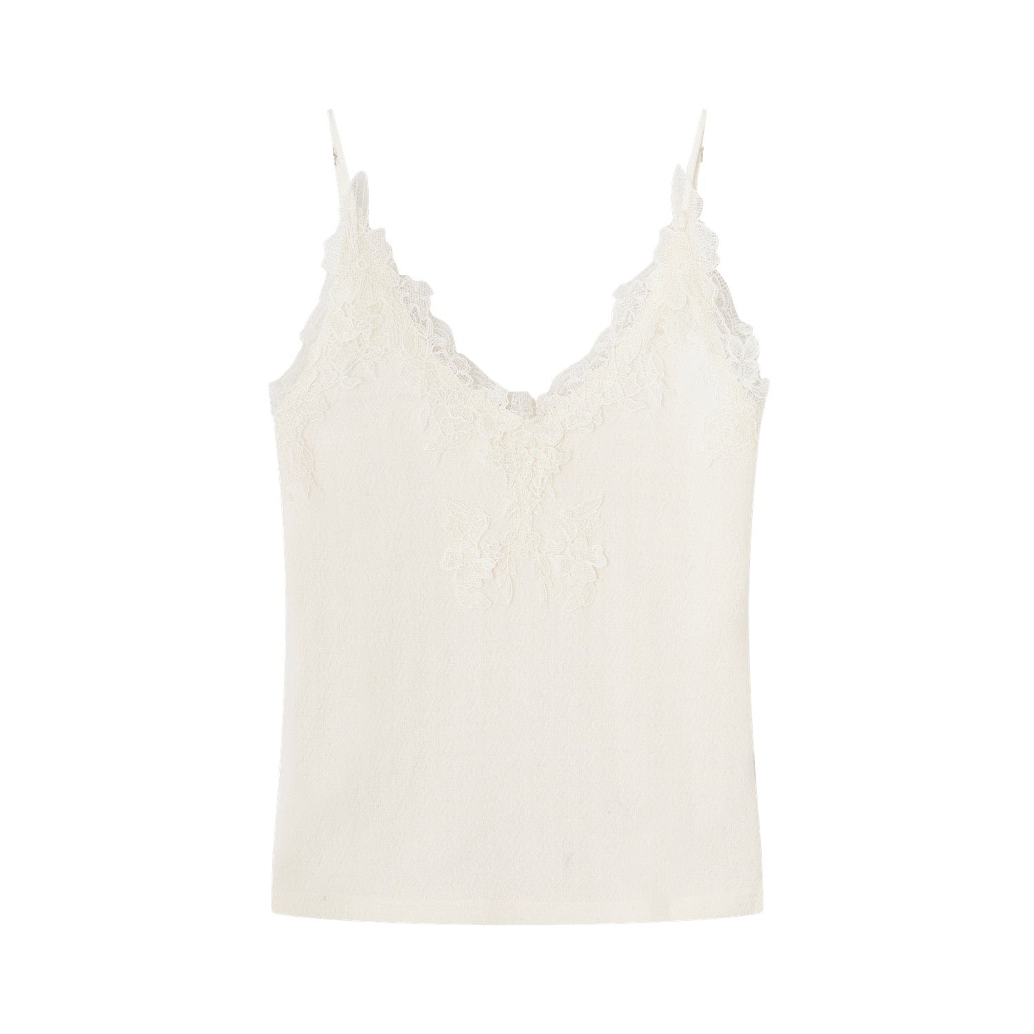 SOMESOWE S2508309 Soft velvet texture lace camisole